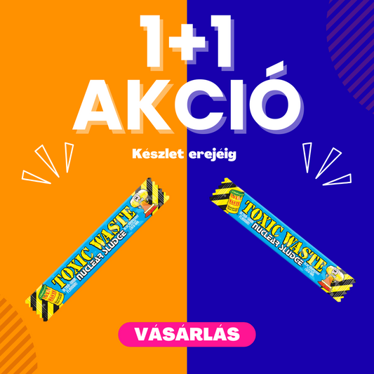 1+1 akció toxic waste rágó