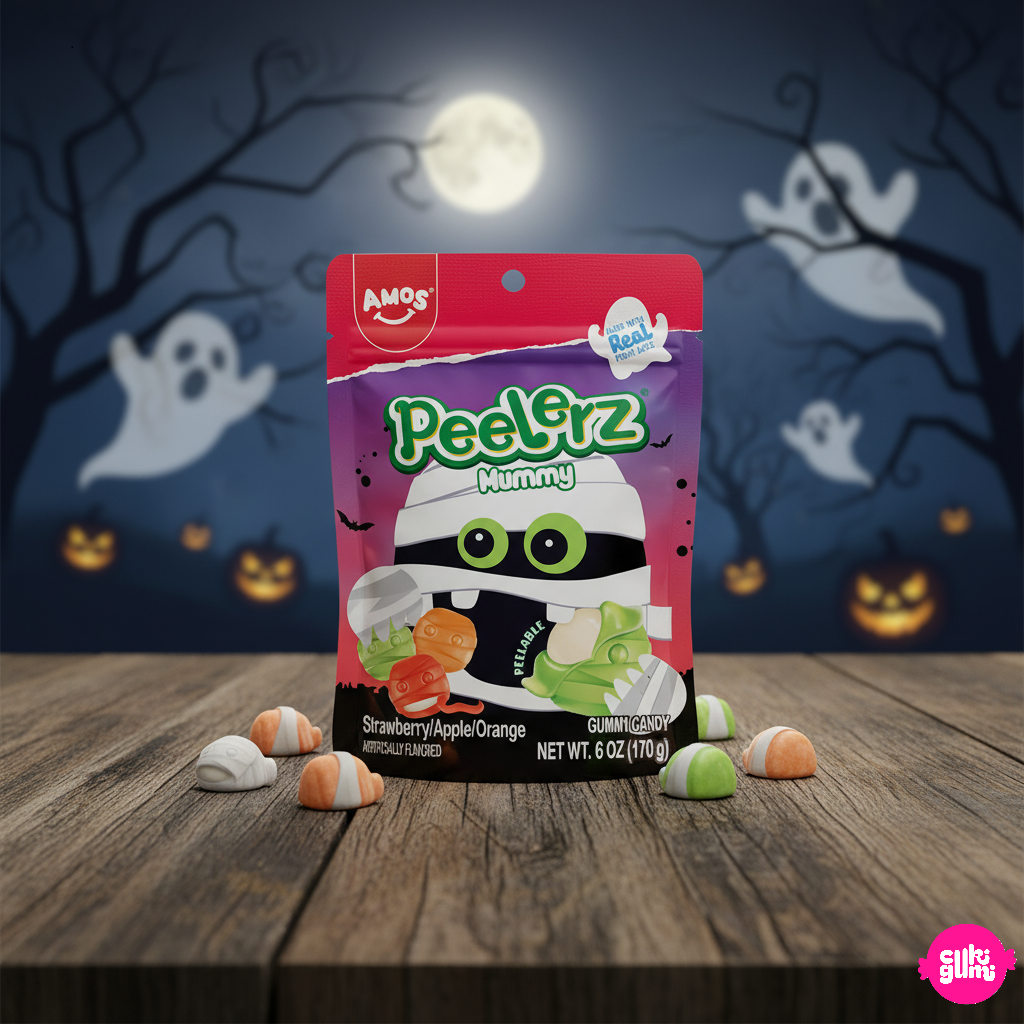 AMOS Hámozható Gumicukor – Mummy Edition 65g