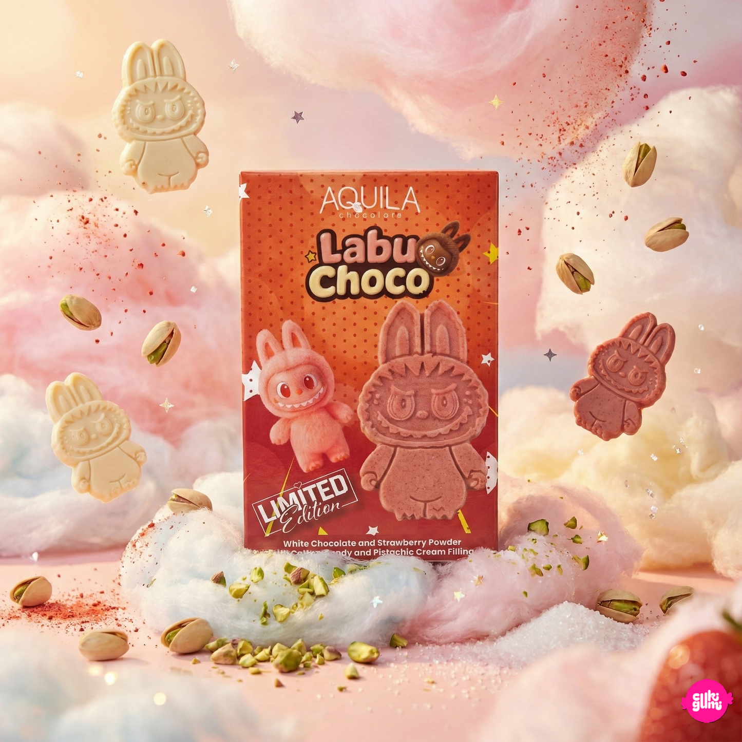 AQUILA Labu Choco Epres Fehércsokoládé Angyalhaj 30g