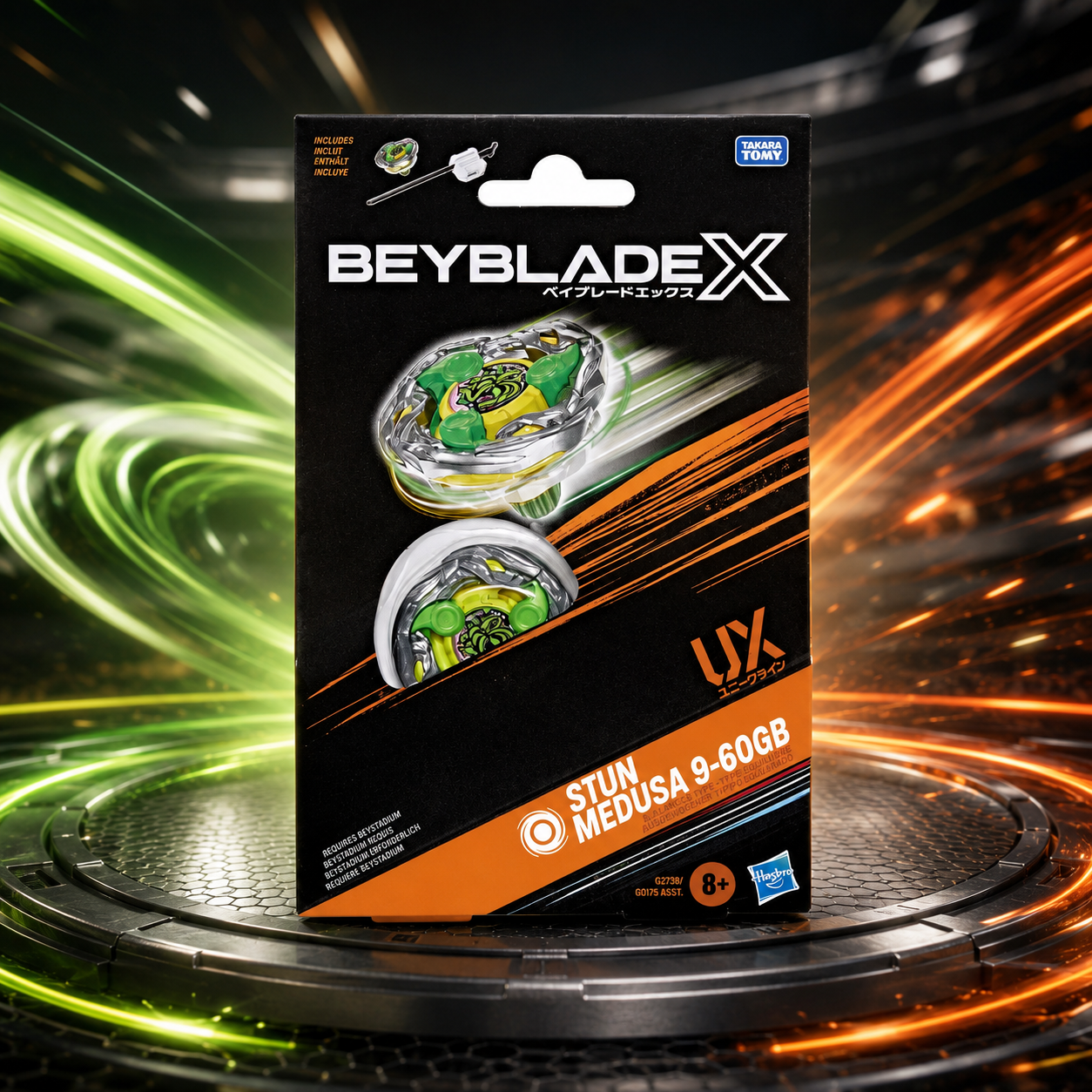 Beyblade X Stun Medusa 9-60GB Starter Pack Set – Kezdő Szett Kilövővel