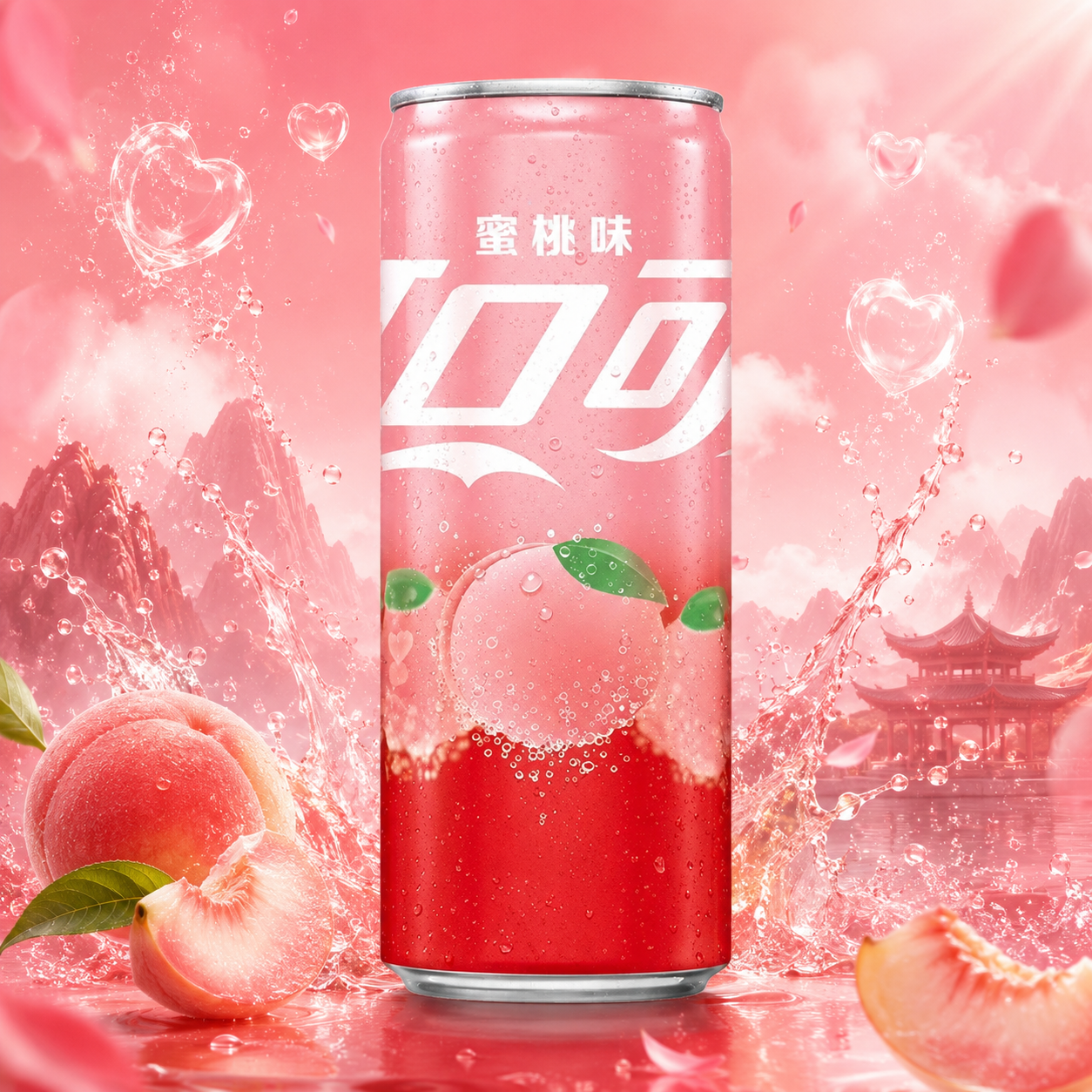 Coca-Cola Peach China 330ml – Őszibarack Ízű Szénsavas Üditőital
