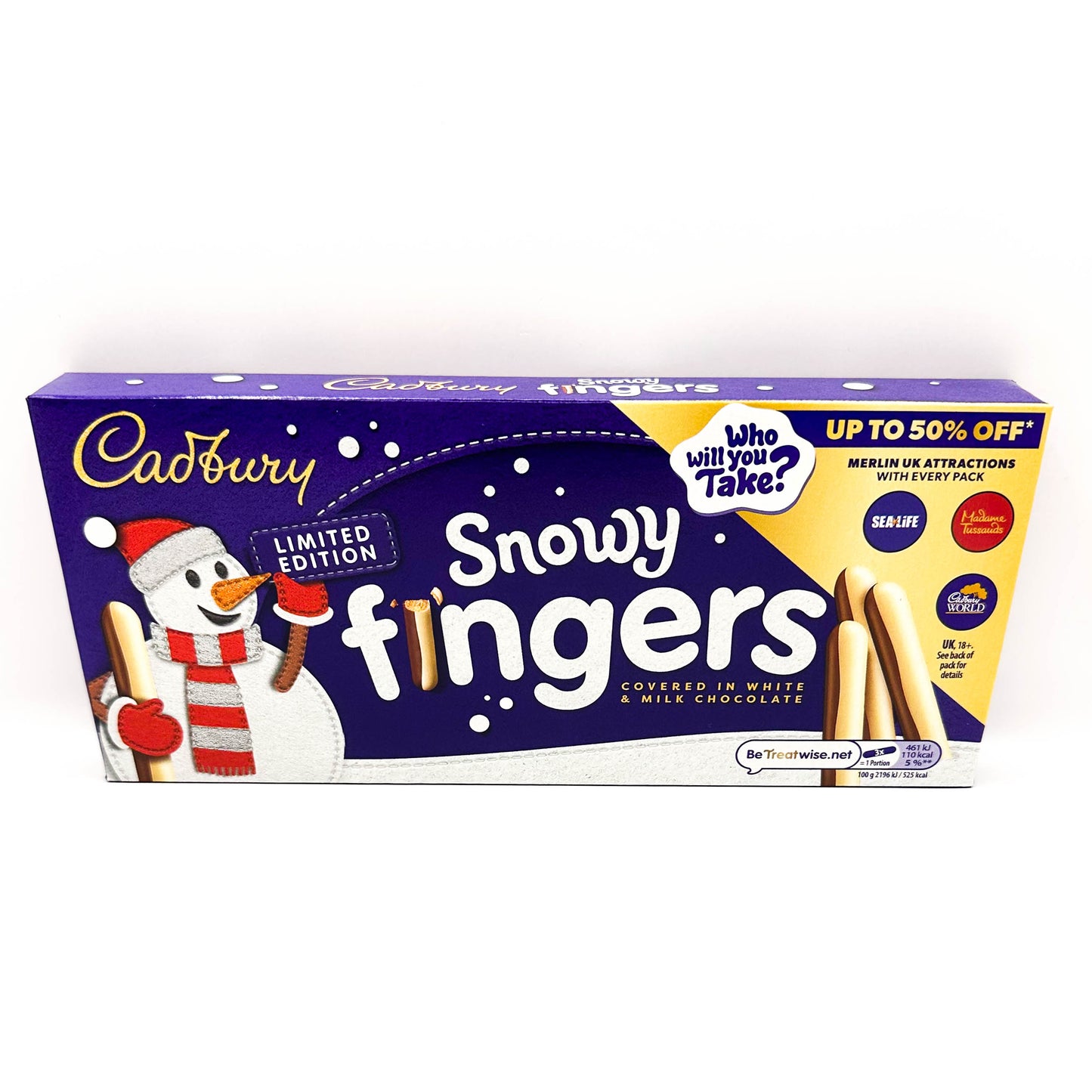 cadburry snowy fingers