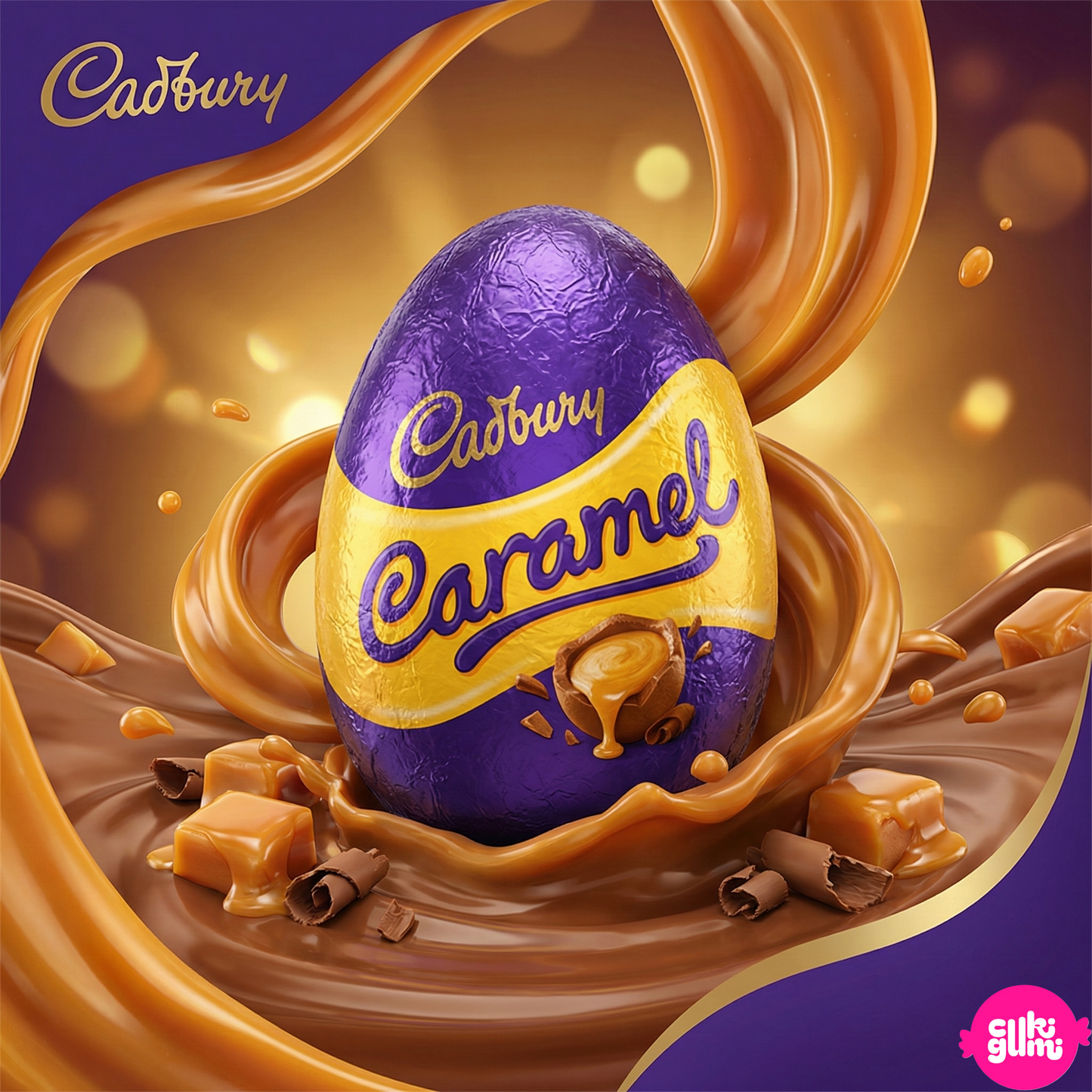 Cadbury Caramel Egg – Karamellás töltött tejcsokoládé tojás 40 g