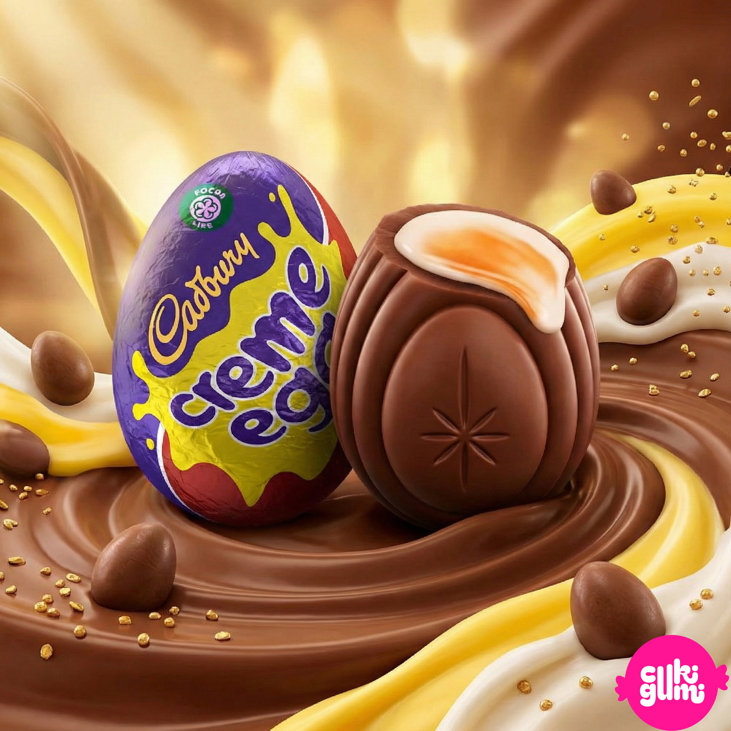 Cadbury Creme Egg – Tejcsokoládé tojás lágy fondant töltelékkel 40 g