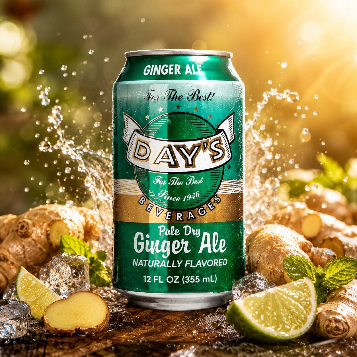 Day's Pale Dry Ginger Ale 355ml – Amerikai Gyömbérízű Szénsavas Üditőital