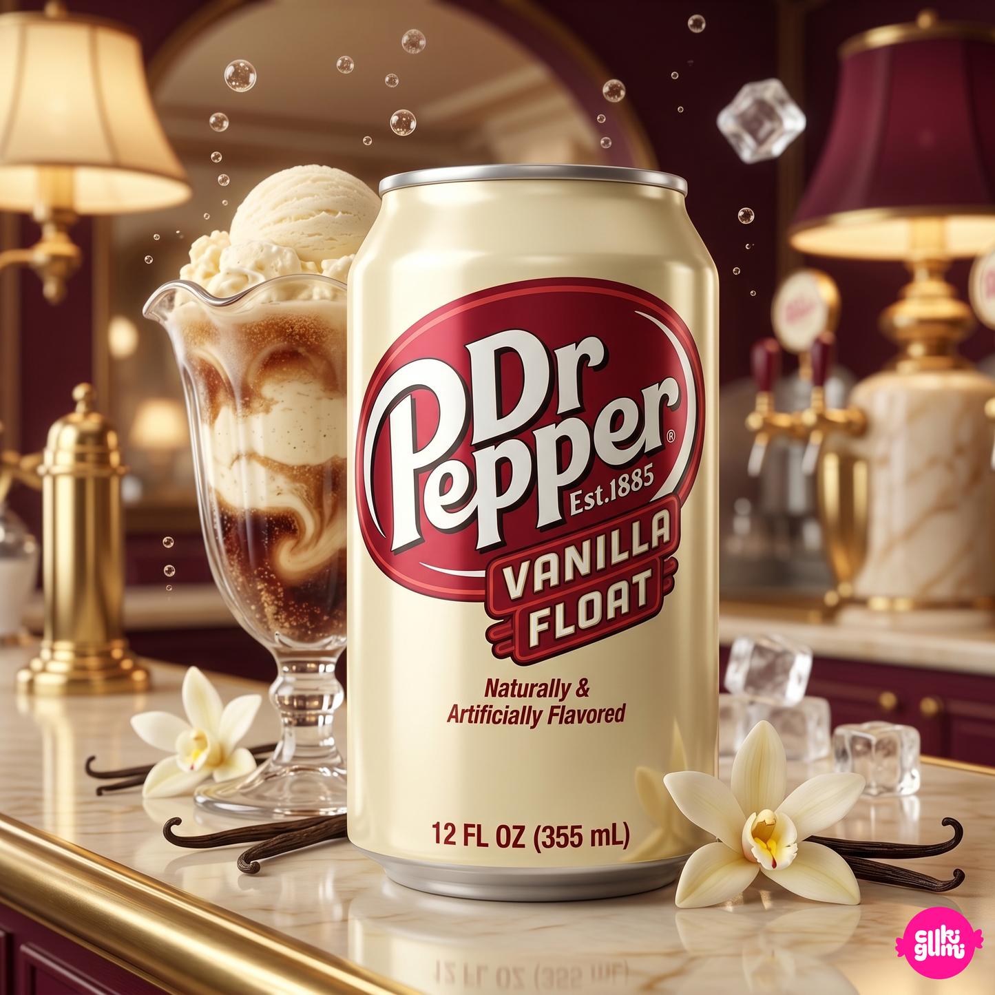 Dr Pepper Vanilla Float 355 ml – Vanília Krémes szénsavas üdítőital