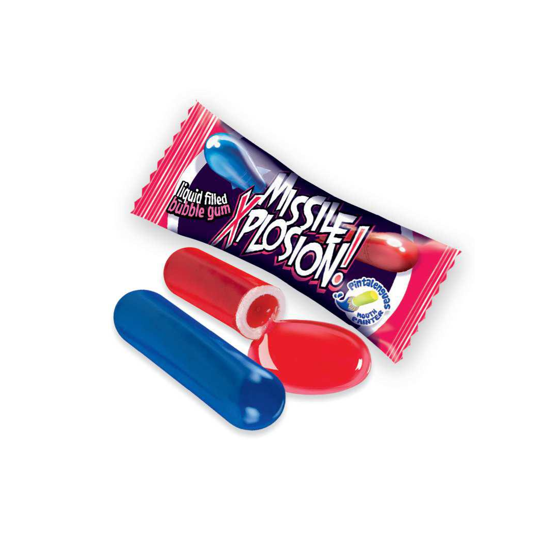 FINI Rakéta Robbanás – Folyékony töltelékes, szájfestő rágógumi (5g)