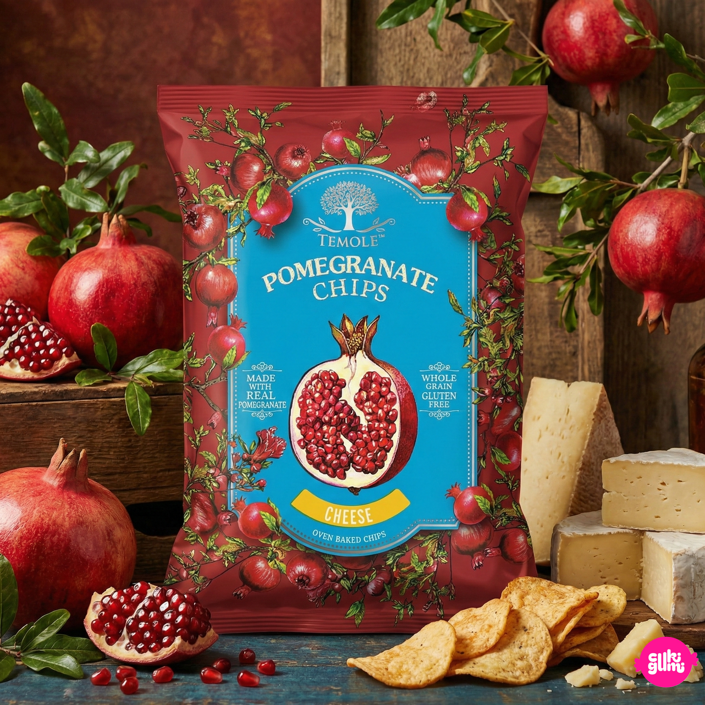 Temole Sajtos Gránátalma Chips 40 g