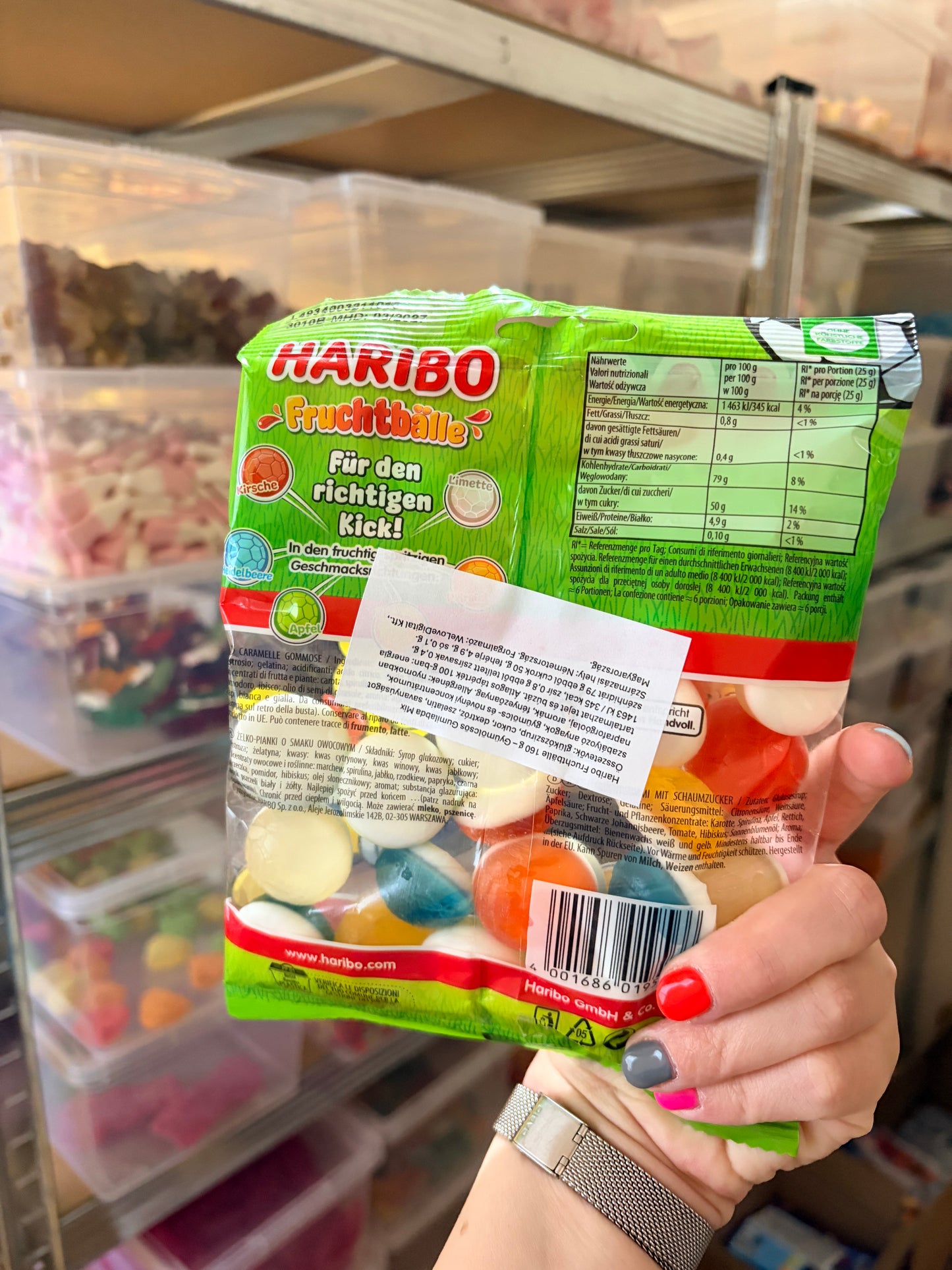 Haribo Fruchtbälle focilabda gumicukor
