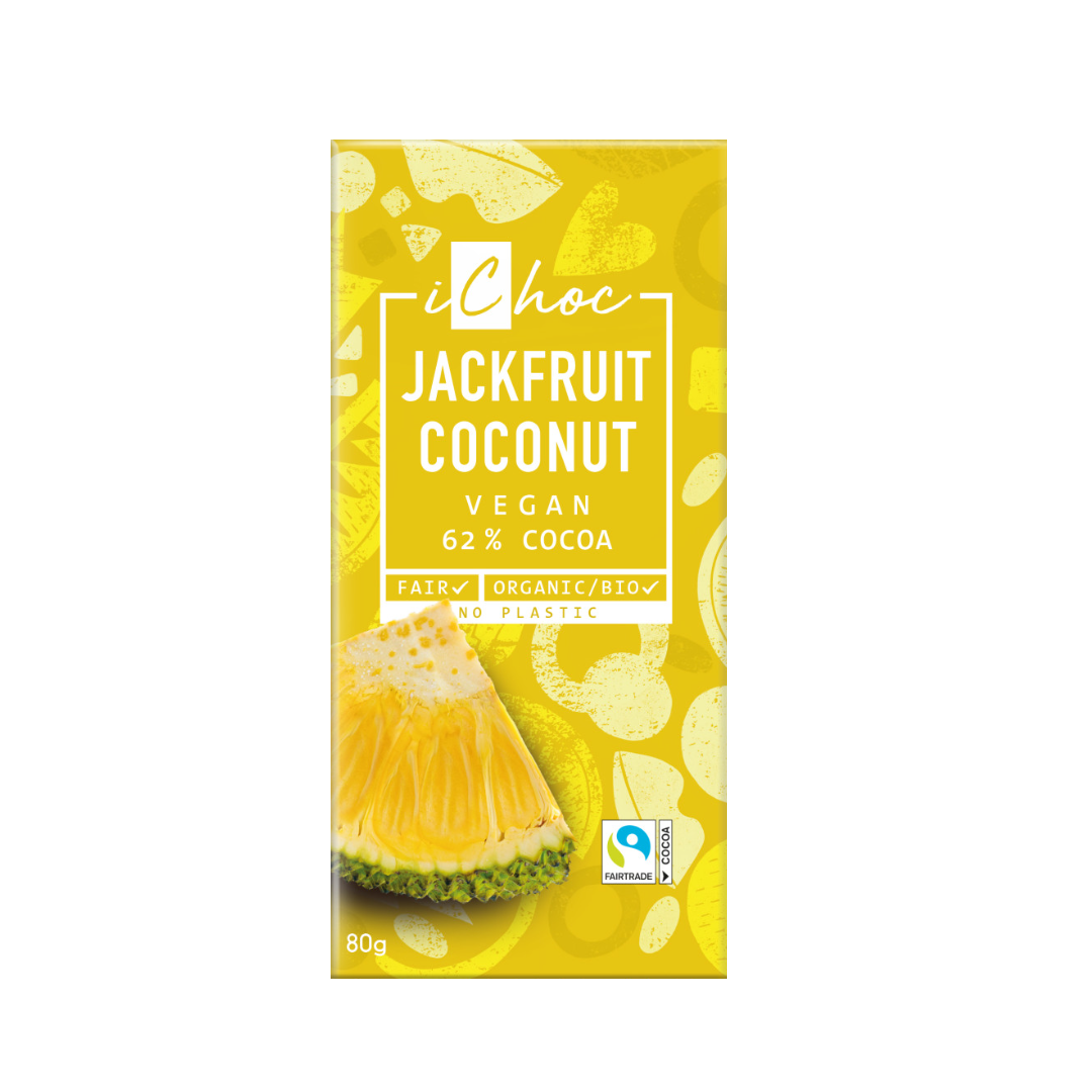 Ichoc BIO Csokoládé Jack Fruit és Kókusz 80g