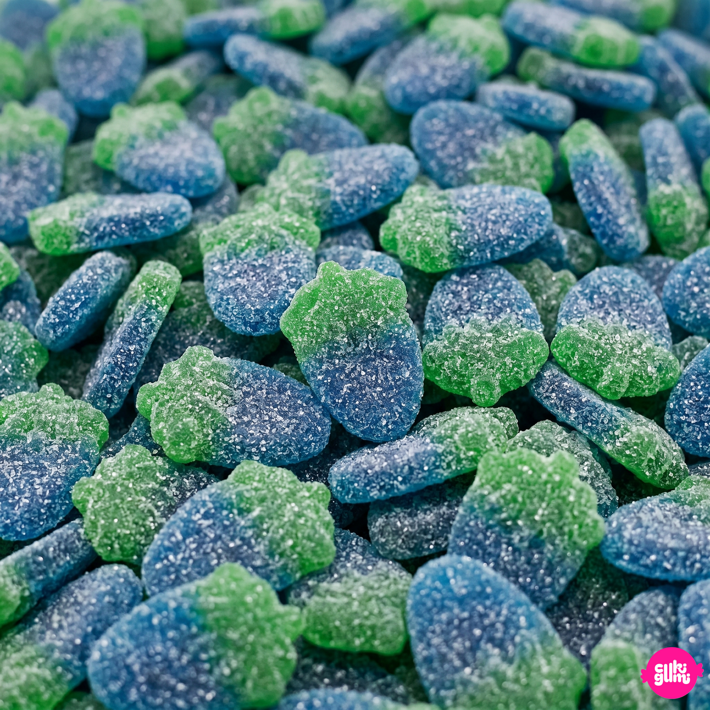 Kingsway Fizzy Blue Raspberries 100 g – Savanyú Áfonyás Gumicukor