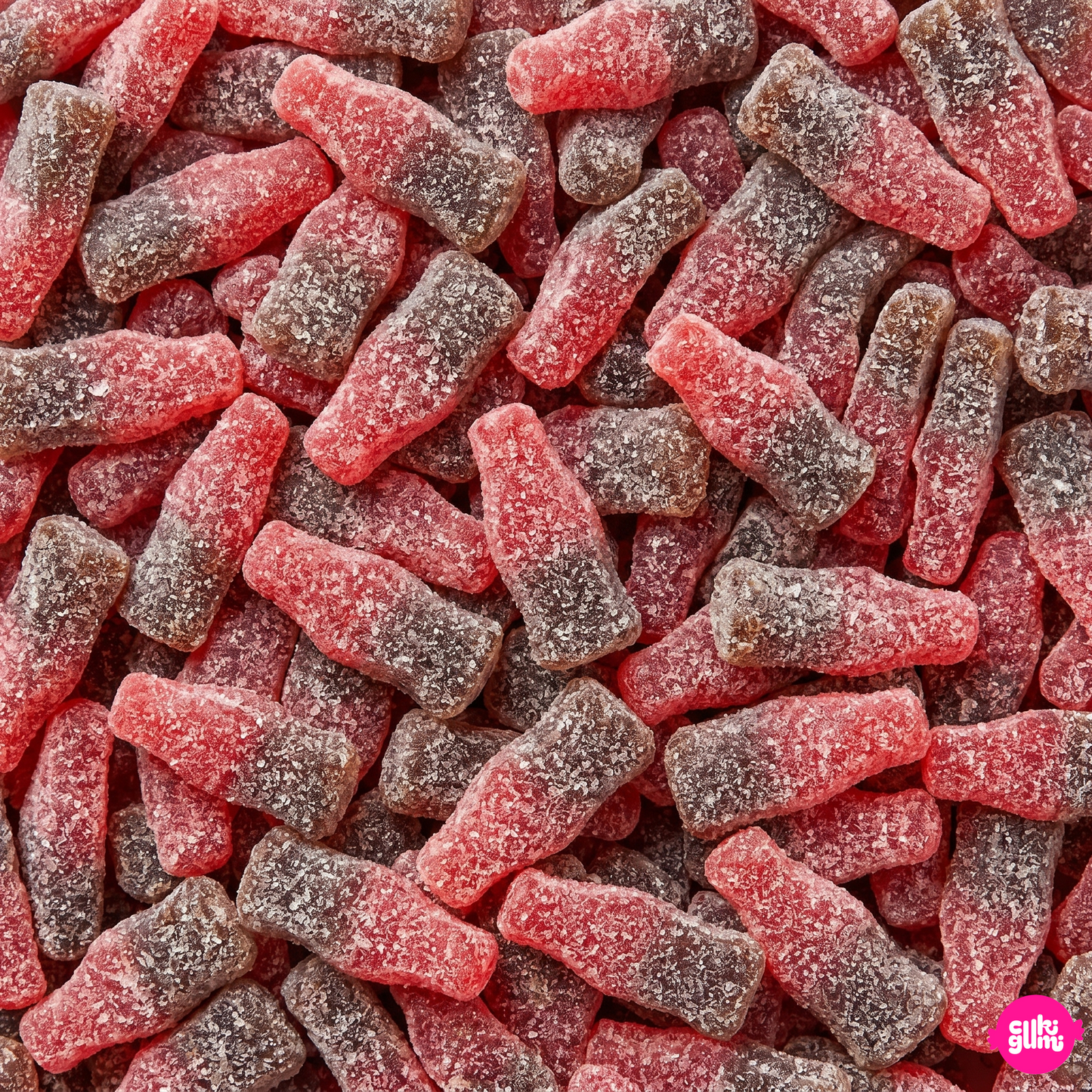 Kingsway Fizzy Cherry Cola Bottles 100 g – Savanyú Cseresznyés Cola Gumicukor Üvegek