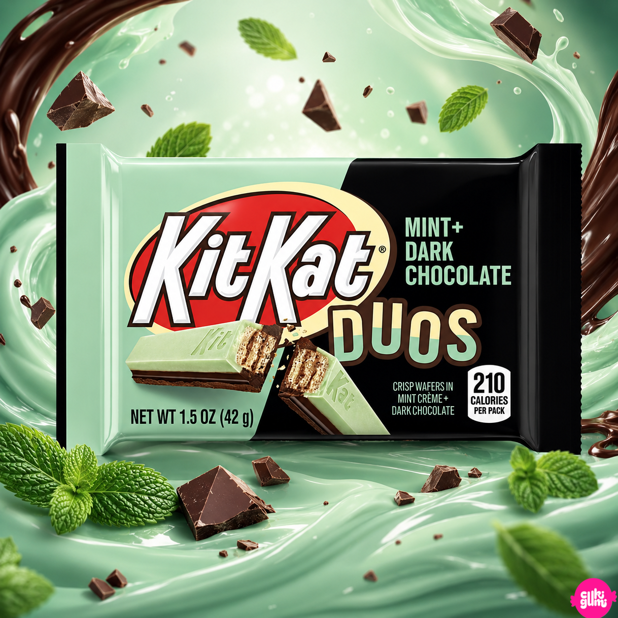 Kit Kat Duos Mint & Dark Chocolate 42 g â MentĂĄs Ă©s ĂtcsokolĂĄdĂ©s KitKat