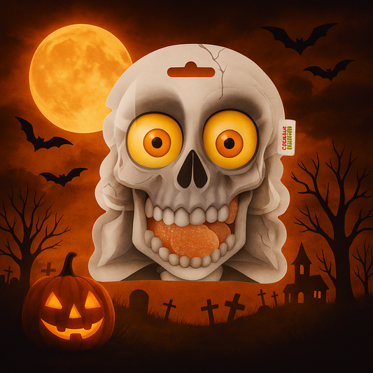 Savanyú Koponya Falatkák Gumicukor Halloweenra 80g