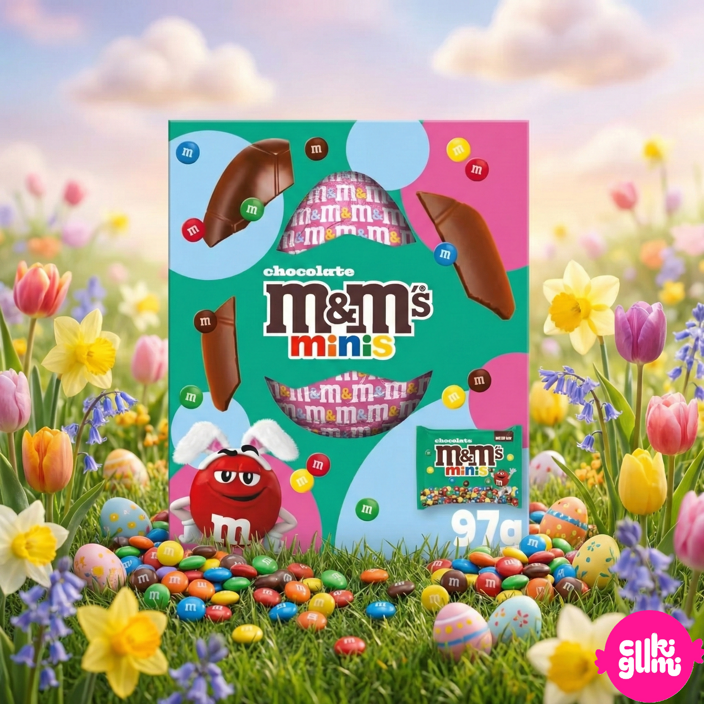 M&M's Minis Medium Easter Egg – Tejcsokoládé húsvéti tojás M&M's Minis tasakkal 97 g