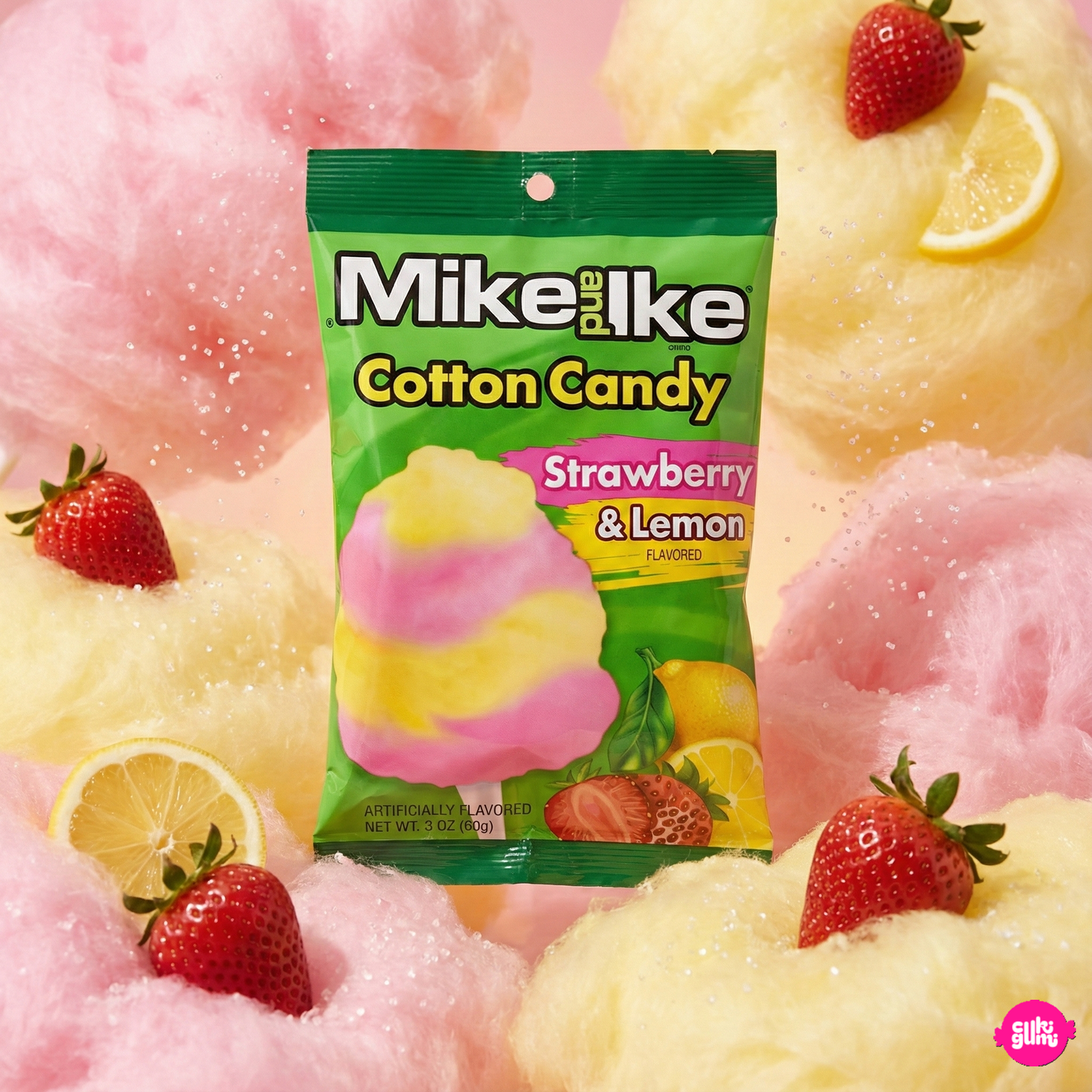 Mike and Ike Gyümölcsös Vattacukor 85g