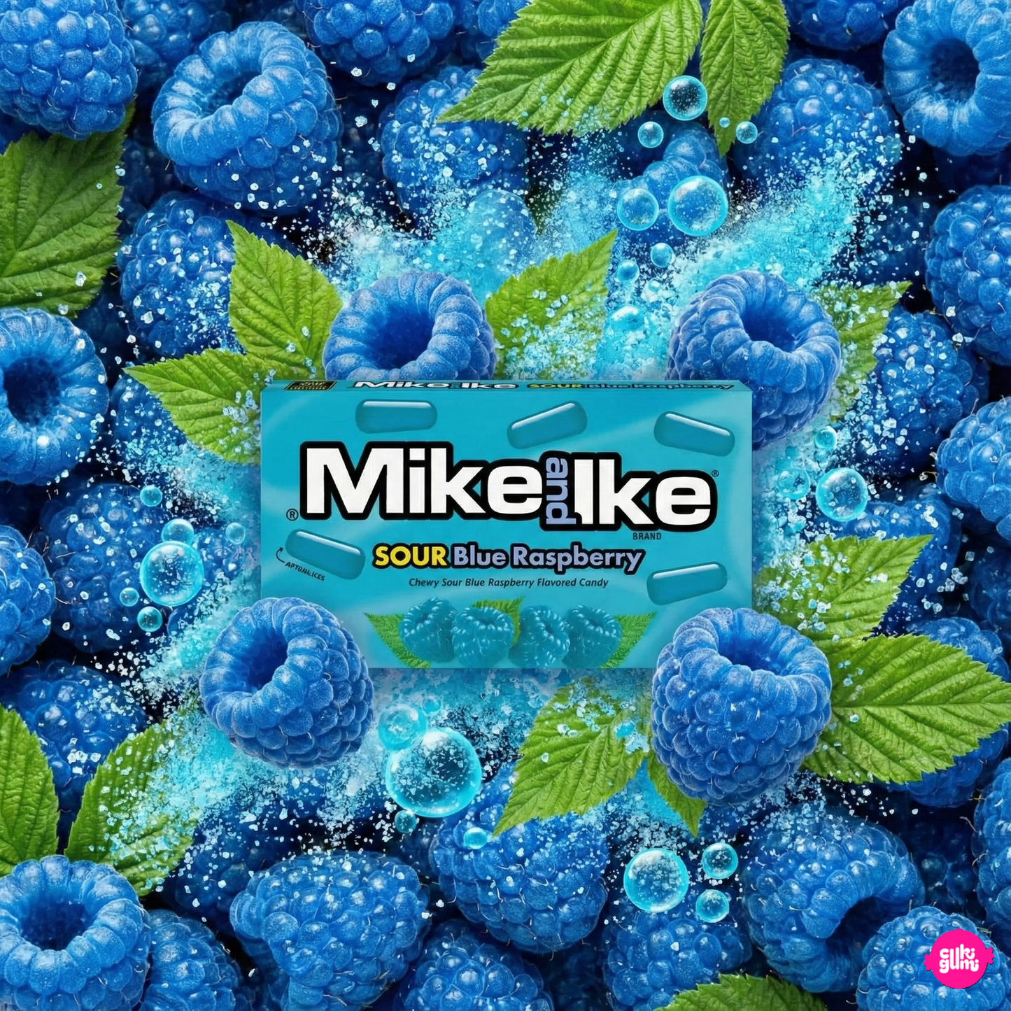 Mike and Ike Sour Blue Raspberry – Savanyú Kék Málnás Rágófalatok 22g