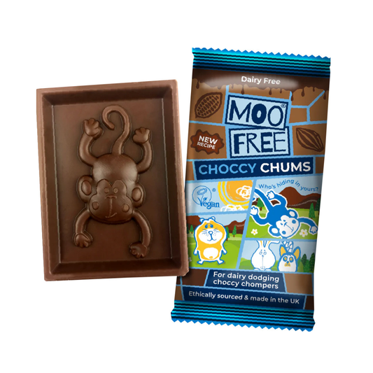 Moo Free Choccy Chums Tejmentes csokoládé szelet
