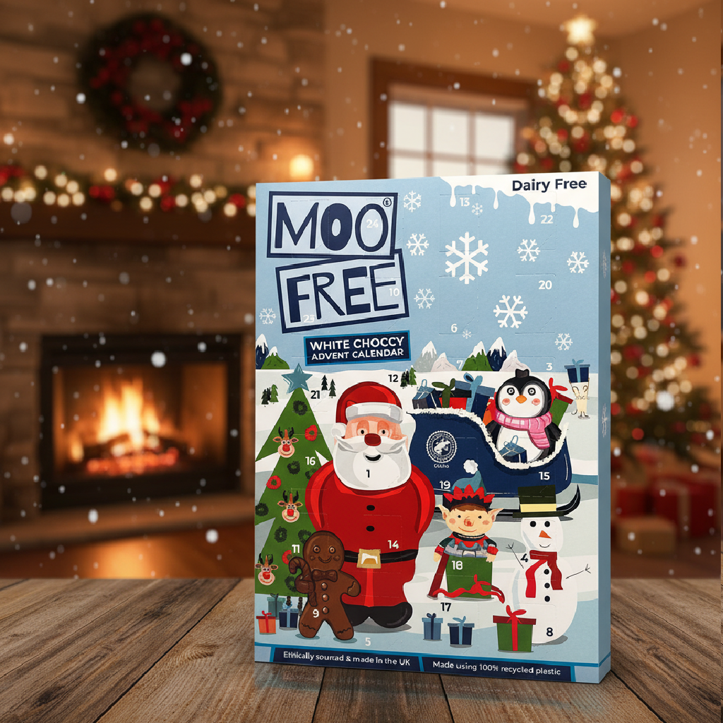 Moo Free tejmenetes fehér csokis adventi kalendárium