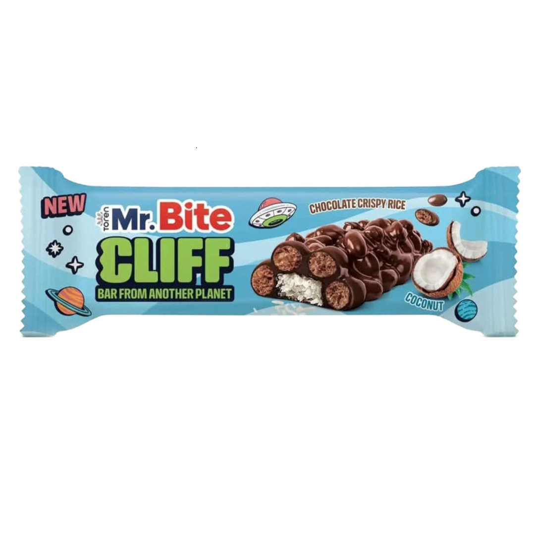 Mr. Bite - Cliff - Csokoládéval bevont Ropogós Kókuszos szelet 35g