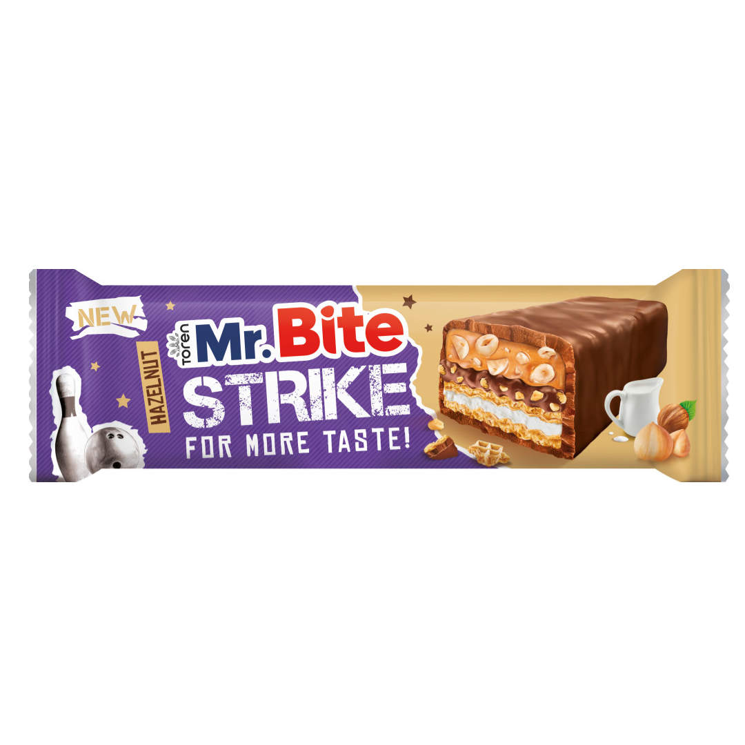 Mr. Bite - Strike - Tejcsokoládé Mogyoró 40g