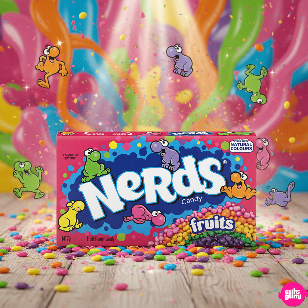 Nerds Szivárványos Cukorka 140g
