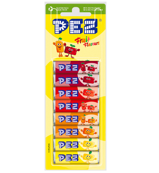 PEZ Fruit – Harapj bele a gyümölcsök szivárványába! 51g