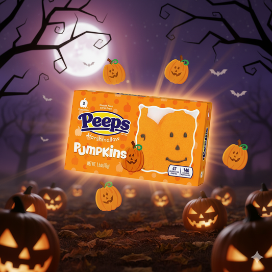 Peeps Marshmallow Pumpkins 43g - Tök Pillecukor