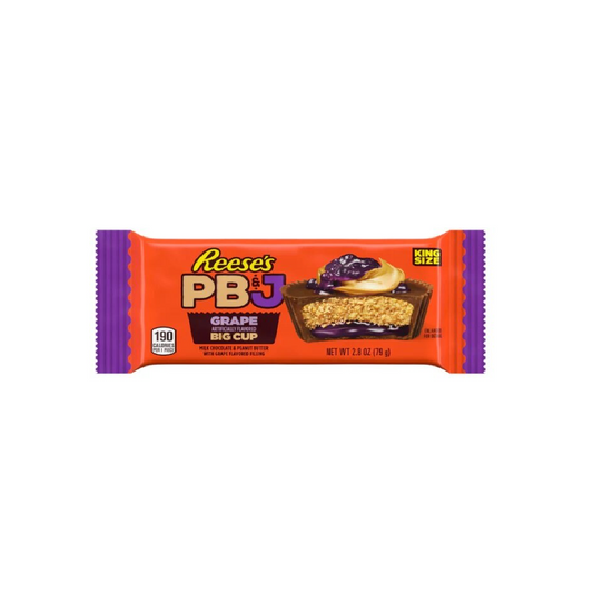 Reese’s PBJ Grape Big Cup King Size 79g - szőlős ízesítéssel