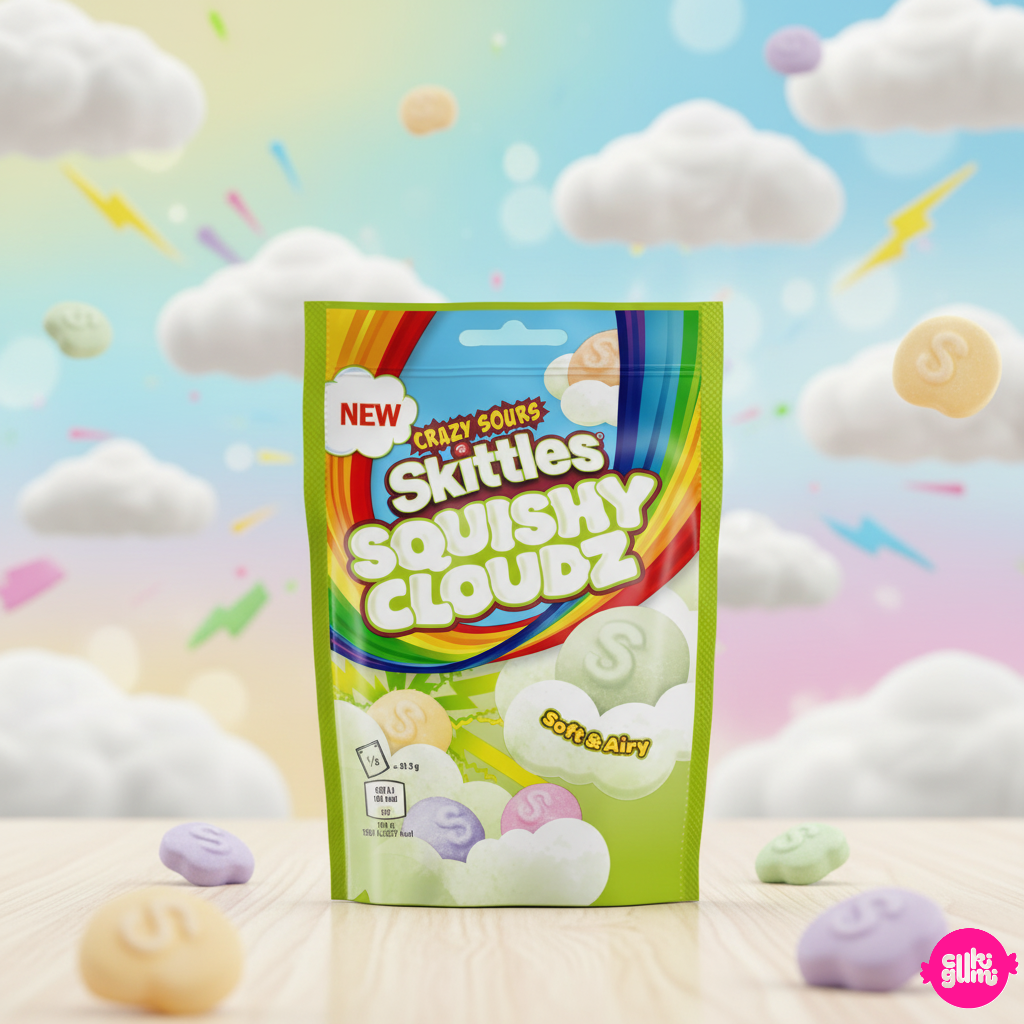 Skittles Squishy Cloudz Őrült Savanyú Felhők 94g