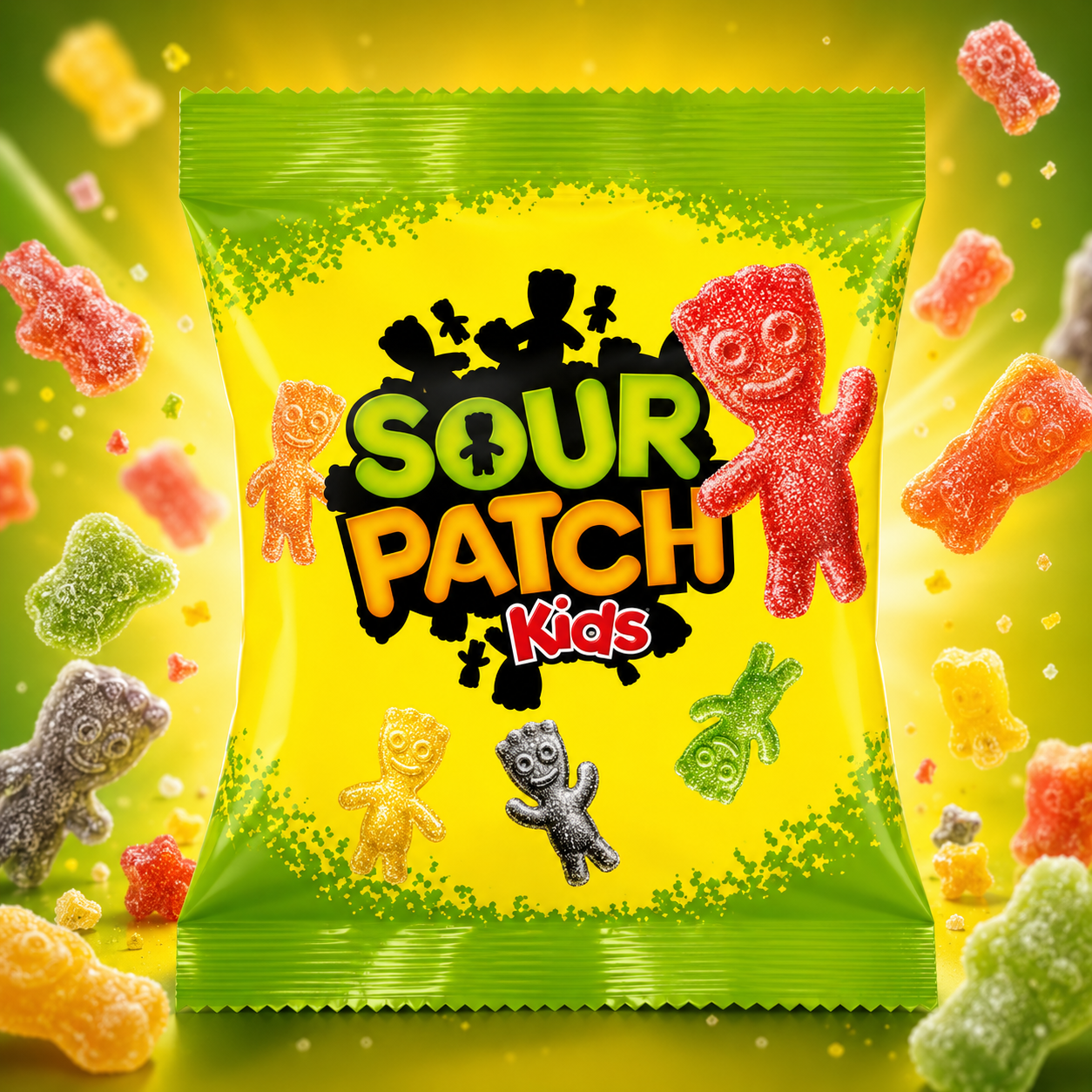 Sour Patch Kids Original Candy 105g – Vegyes Gyümölcsízű Savanyú Gumicukor
