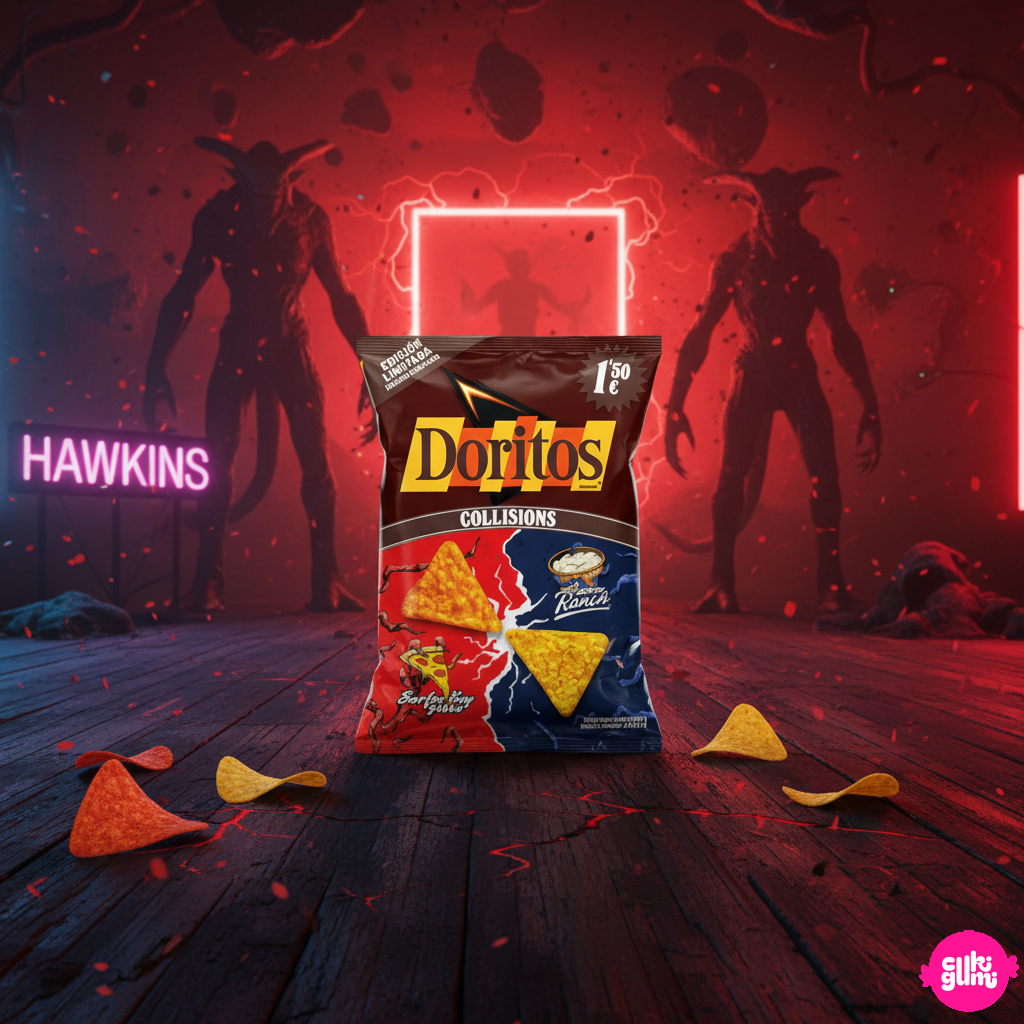 STRANGER THINGS - Doritos Pizza & Hűs Ranch Ropogós Chips – Kétvilág Ízkaland 140g