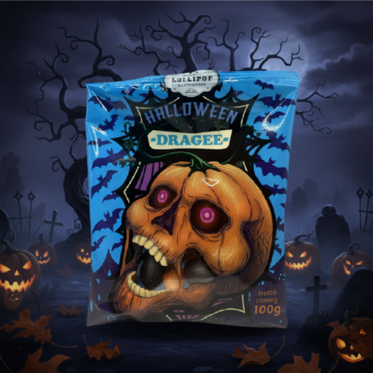 TLM – Halloween narancs- és kólaízű drazsé cukorka 100g