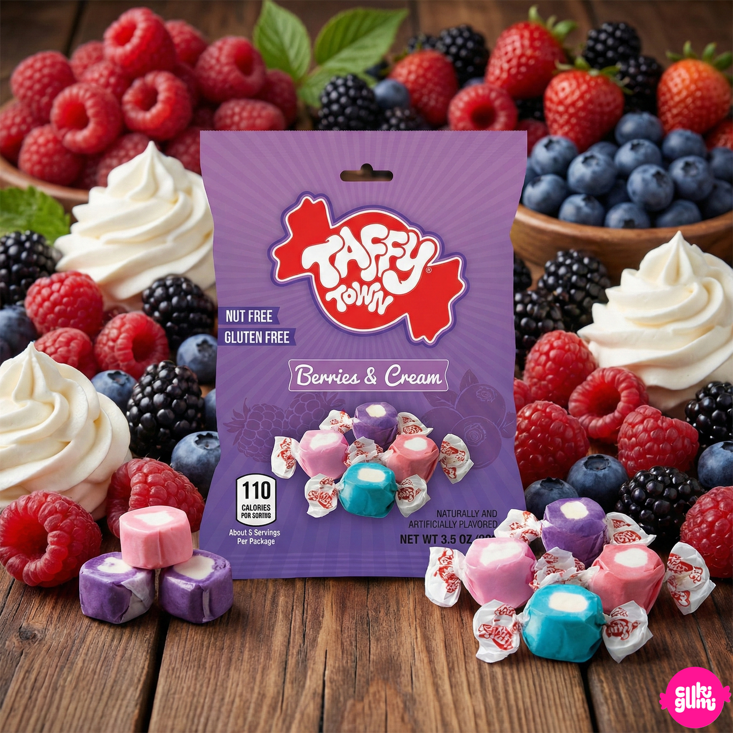 Taffy Town Erdei Gyümölcs & Krém Ízválogatás 99 g