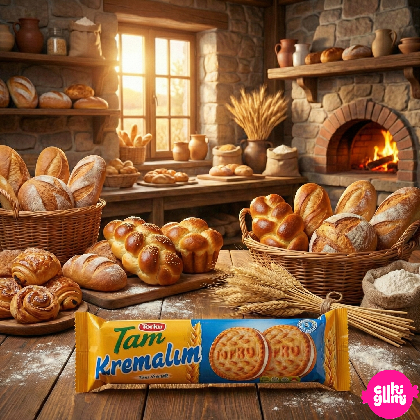 Torku Tam Milk Cream Sandwich Biscuits 83 g