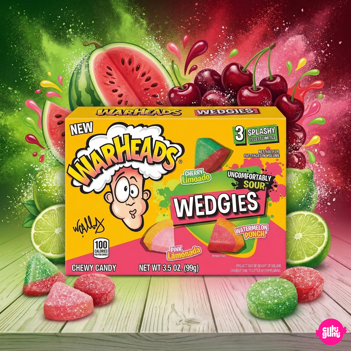 Warheads Extra Savanyú Gyümölcsös Rágós Cukorka 99 g