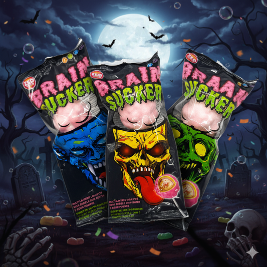 Agy Szívó Nyalóka Rágógumival és Savanyú Porral 58g