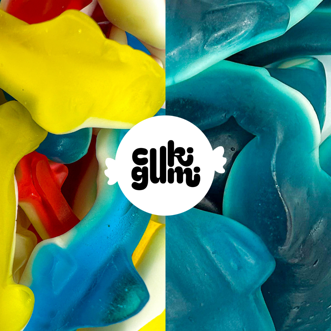 delfin-cápa gumicukor