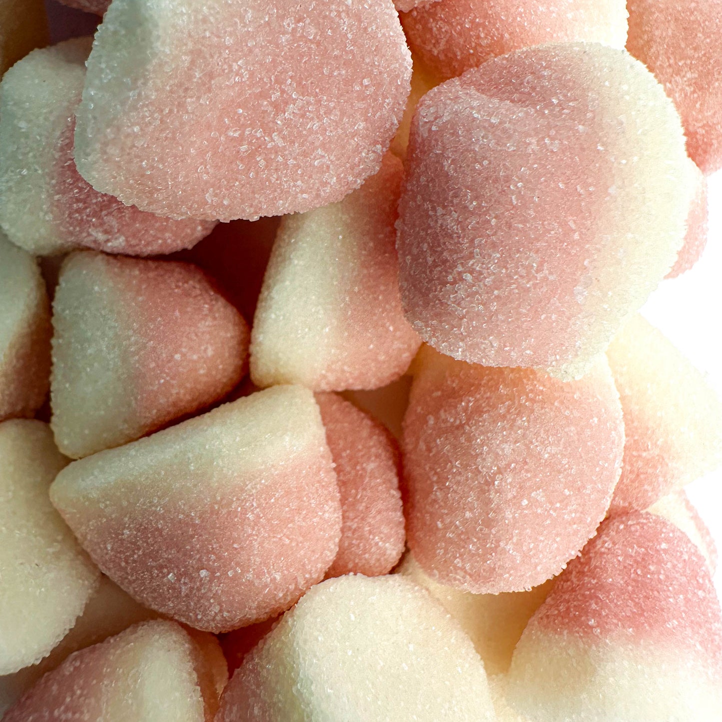 rózsaszín epres gumicukor