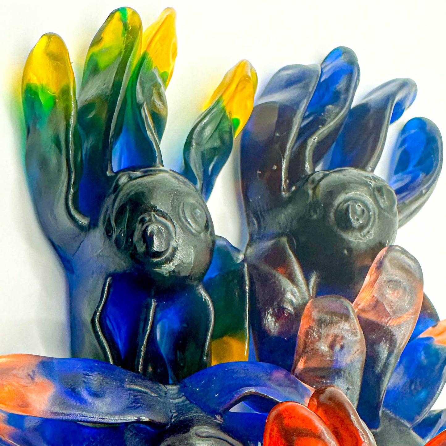 kék töltött polip gumicukor