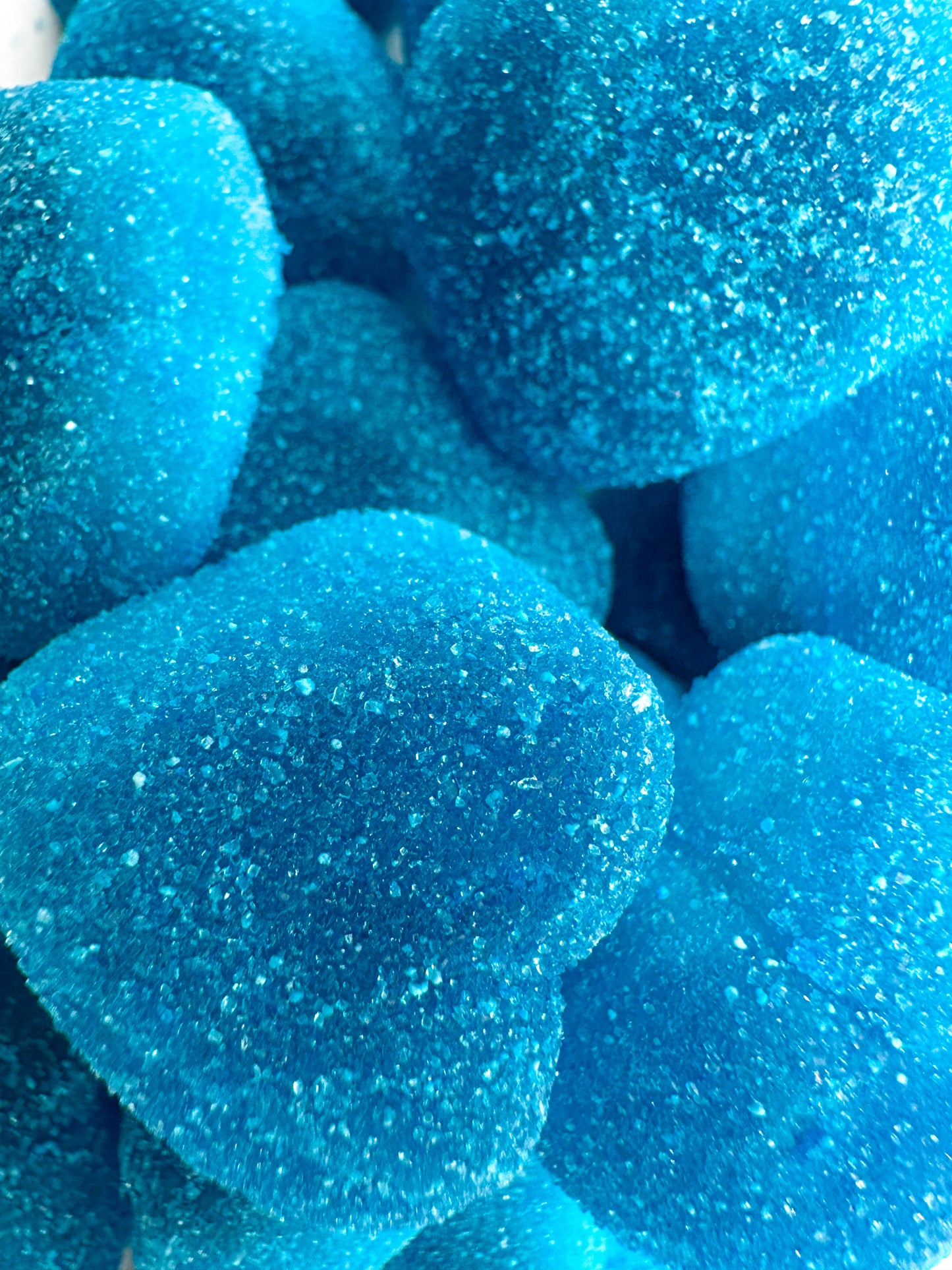 damal kék málnás tölött szív gumicukor