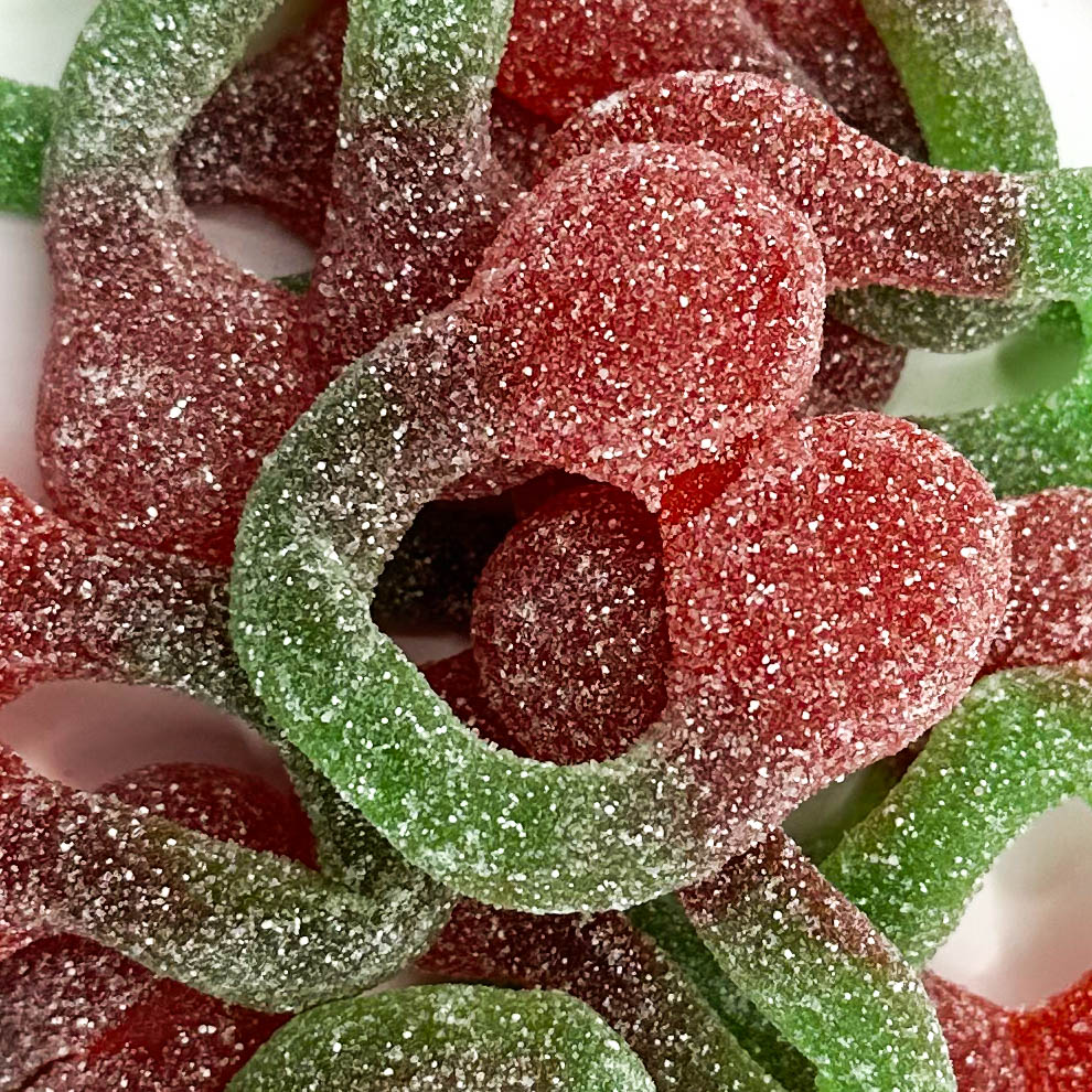 Savanykás Óriás Cseresznye Gumicukor (100g)