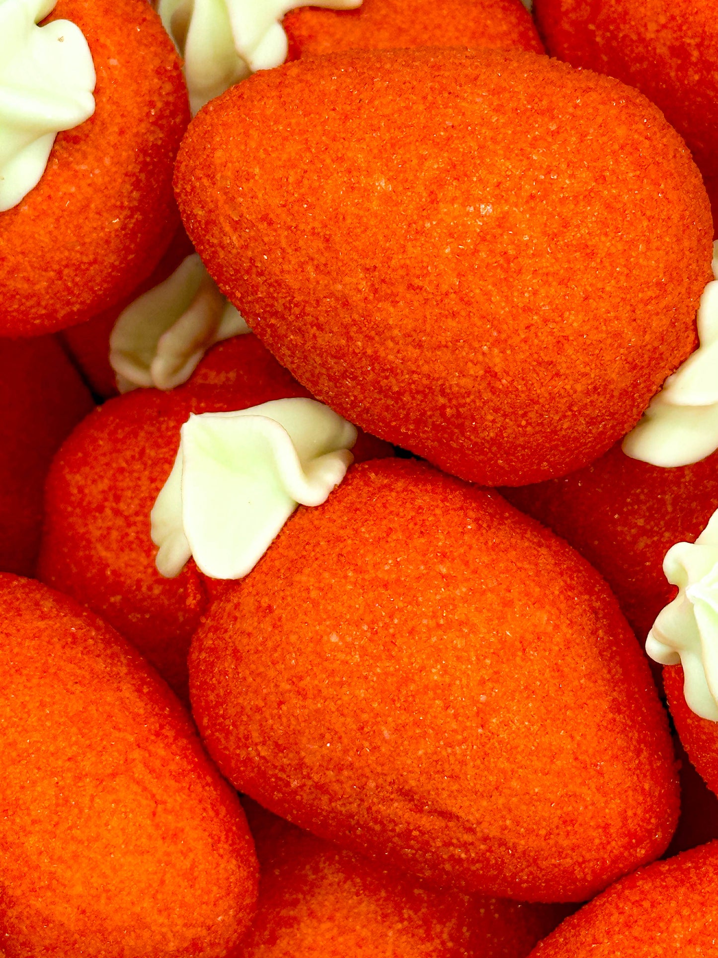 óriás töltött eper pillecukor