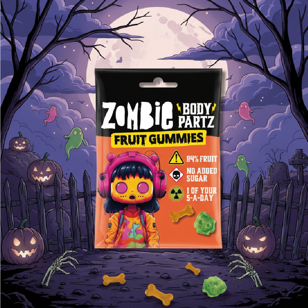 Zombie Body Partz Fruit Gumicukor 35g