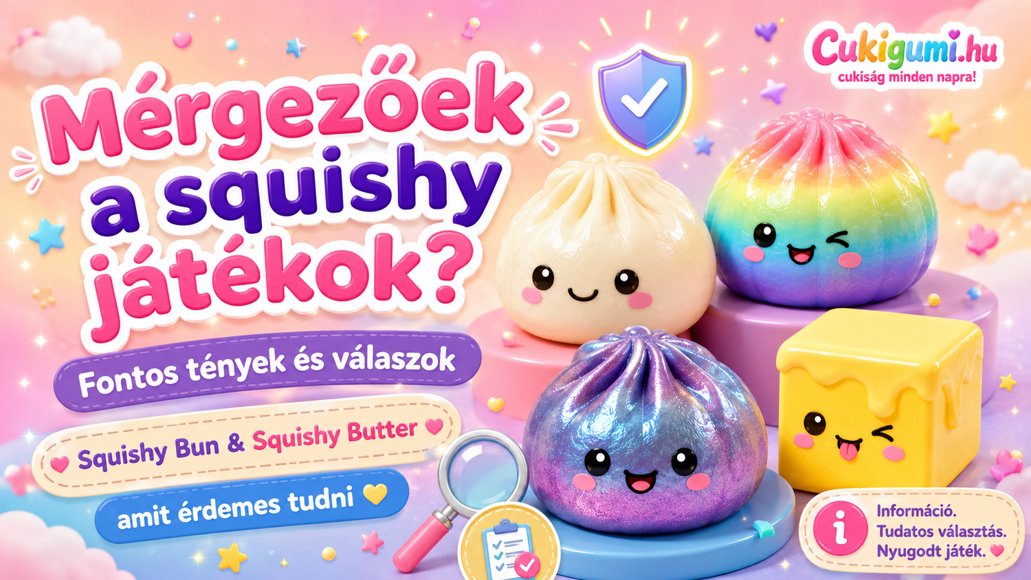 Mérgezőek a squishy játékok? Tények a Squishy Bun és Squishy Butter termékekről