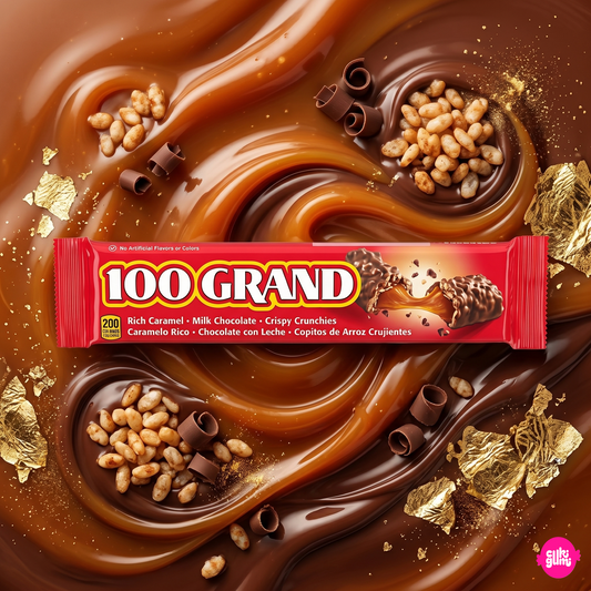 100 Grand 43 g – Karamellás Roppanós Rizses Tejcsokis Szelet