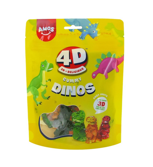 Amos 4D Gyümölcsös Dinofigurák 140 g