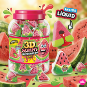Johny Bee 3D Juicy Gummy Watermelon 18 g - Görögdinnye ízű töltött gumicukor szelet