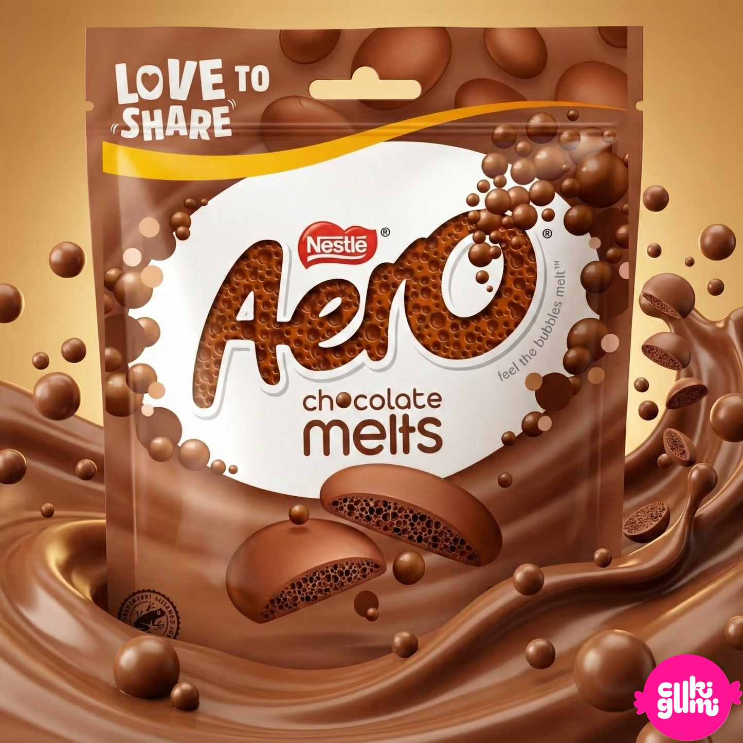 Aero Melts Levegős Tejcsokoládé Falatkák 92 g