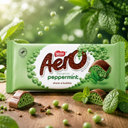 Aero mentás buborékos tejcsokoladé 90 g – Aero Share-A-Bubble Peppermint